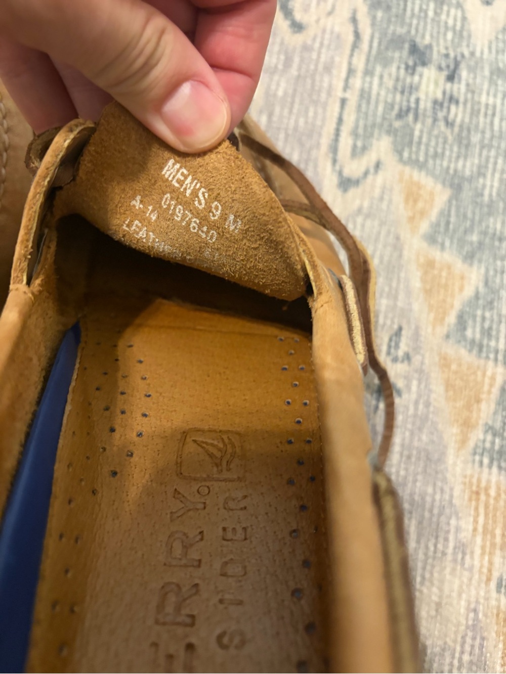 Sperry Tan Leather Boat Shoes - Picture 5 of 5